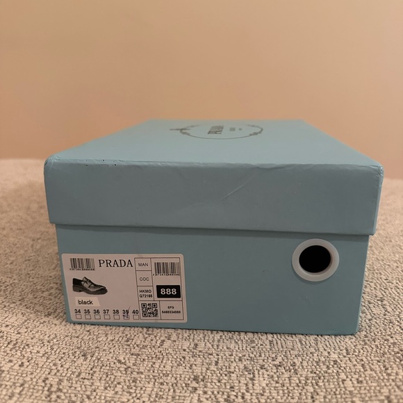 NEW PRADA Black Patent Leather Loafers Size 39 - Picture 10 of 10